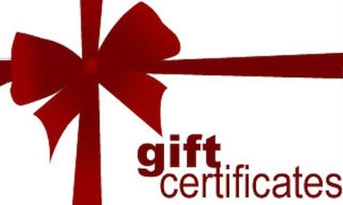 Gift certificate